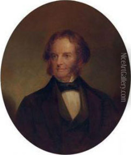 Portrait Of Henry Wadsworth Longfellow Oil Painting - Thomas Buchanan Read