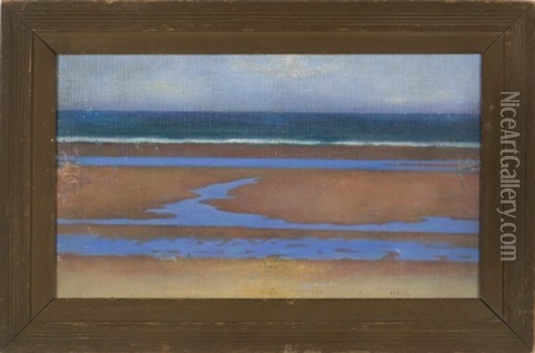 Beach Oil Painting - Charles Emile Heil