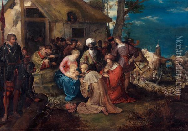 L'adoration Des Mages Oil Painting - Frans II Francken