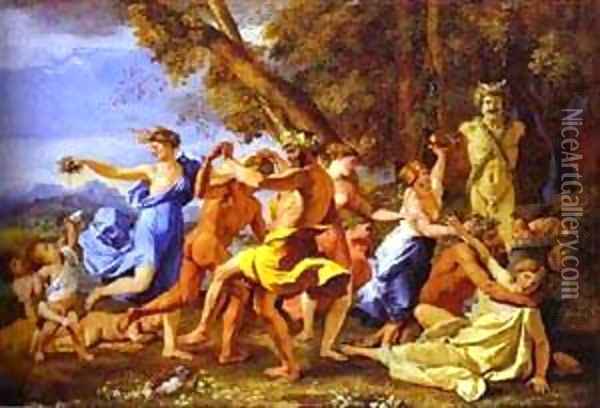 Bacchanalia 1631-1633 Oil Painting - Nicolas Poussin