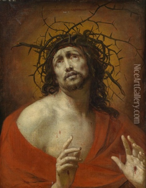 Der Dornengekronte Christus Oil Painting - Caspar de Crayer