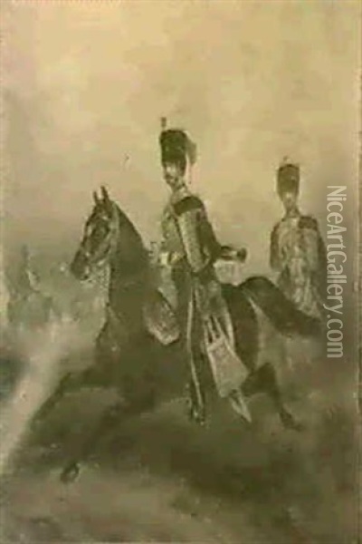 The 8th, The King's Royal Irish Hussars Oil Painting - Henry Martens