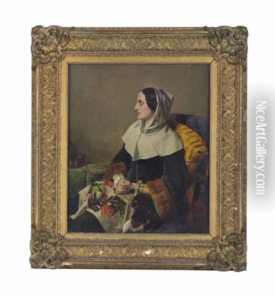 Catherine Of Aragon Oil Painting - Henry Nelson O'Neil