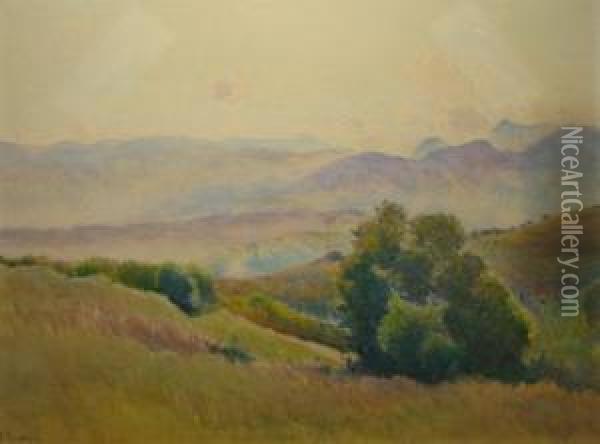 Paysage Des Basses Pyrenees Oil Painting - Paul Rossert