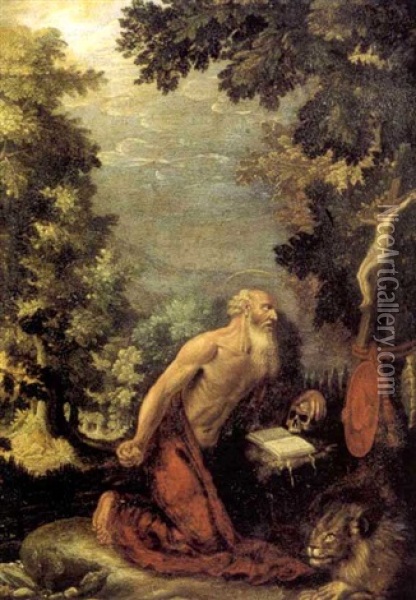 Saint Jerome Oil Painting - Jan (Hans) Soens