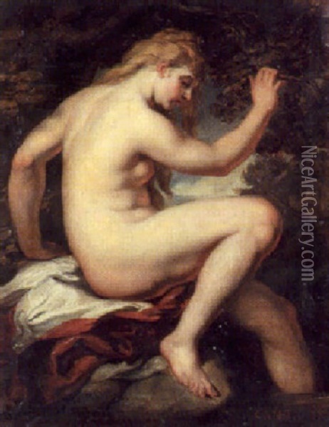 Bather Oil Painting - Hans Canon