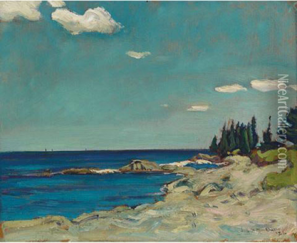 Nova Scotia Shore Oil Painting - James Edward Hervey MacDonald