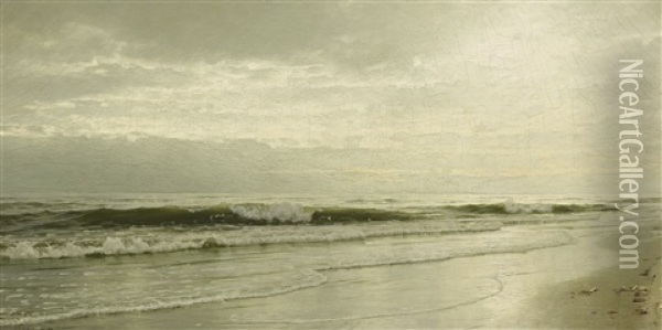 Ebbing Tide Oil Painting - William Trost Richards