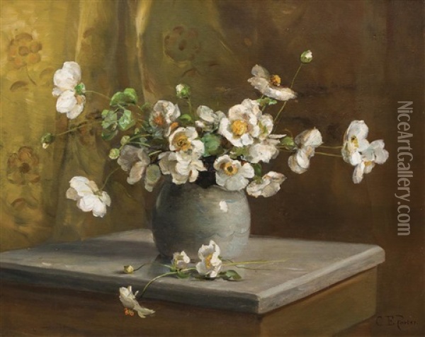 Floral Still Life Oil Painting - Charles Porter