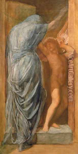 Love and Death Oil Painting - George Frederick Watts