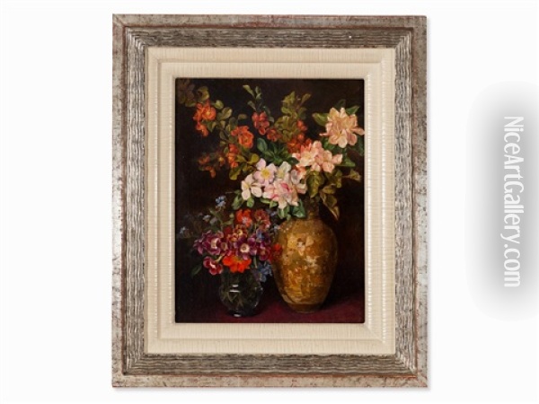 Flower Still Life Oil Painting - Caroline Therese Friedrich