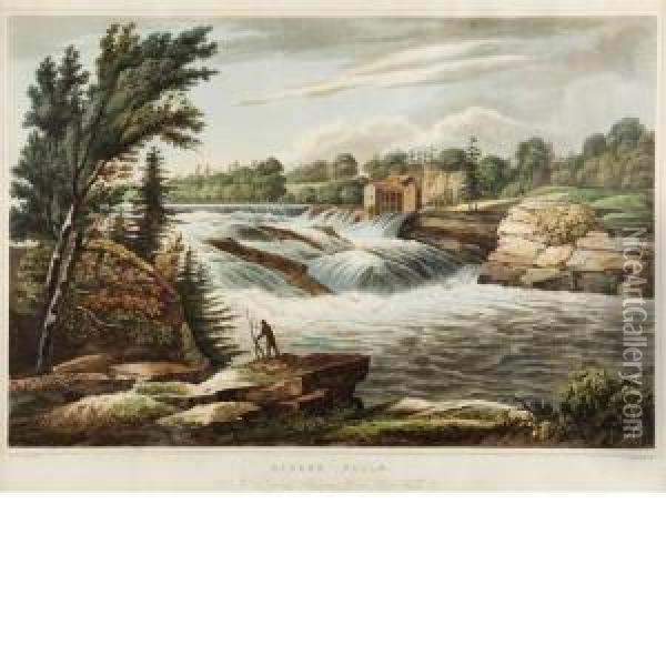 Baker's Falls Oil Painting - William Guy Wall