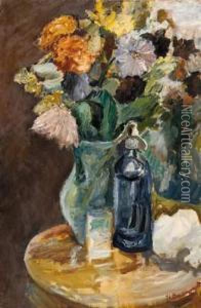  Bouquet De Fleurs  Oil Painting - Jean-Louis Boussingault