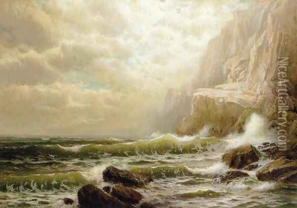 Cliffs of Dover Oil Painting - William Trost Richards