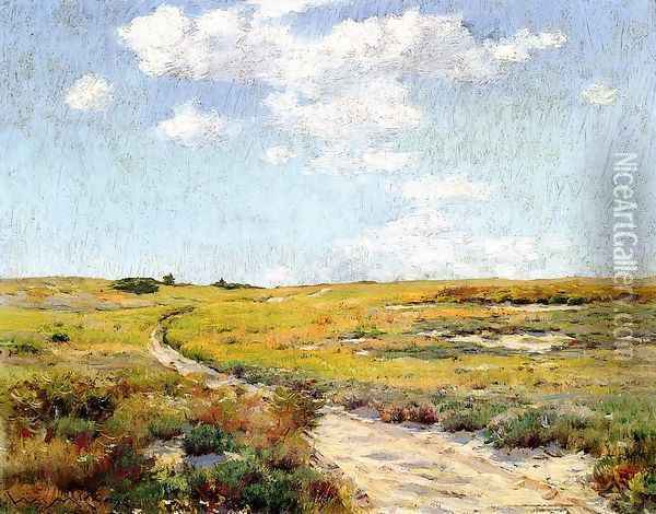 Sunny Afternoon Shinnecock Hills Oil Painting - William Merritt Chase
