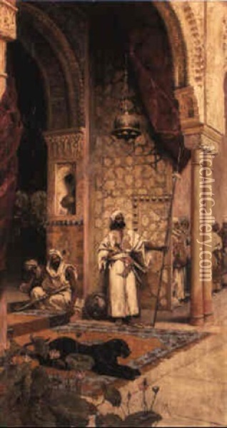 The Alhambra Oil Painting - Jean Leon Gerome Ferris