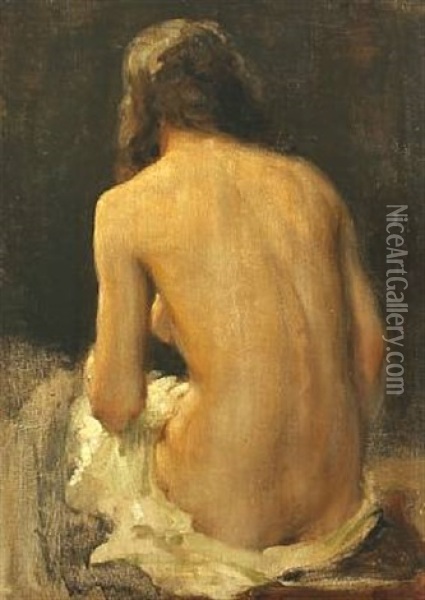 Nude Oil Painting - Frans Schwartz