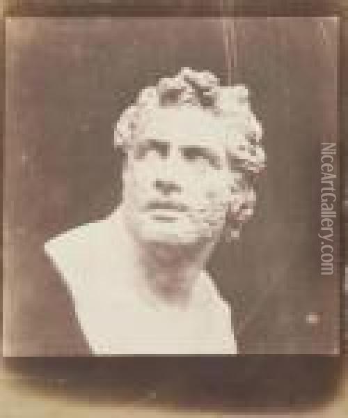 Bust Of Patroclus Oil Painting - William Henry Fox Talbot