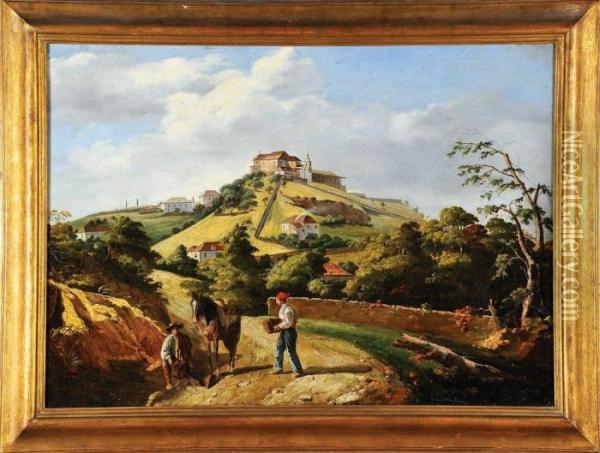 Vista Da Penha De Franca - Lisboa Oil Painting - Isaias Newton