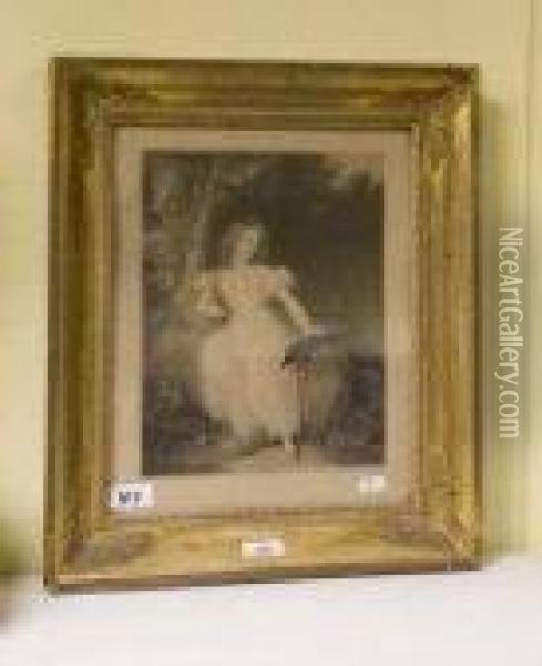 Her Royal Highness The Princess Victoria Oil Painting - Richard Westall