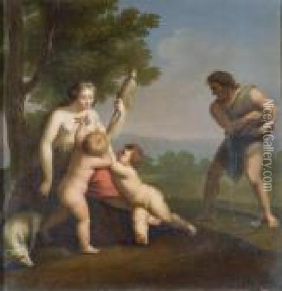 La Storia Di Adamo Ed Eva Oil Painting - Andrea, the Elder Appiani