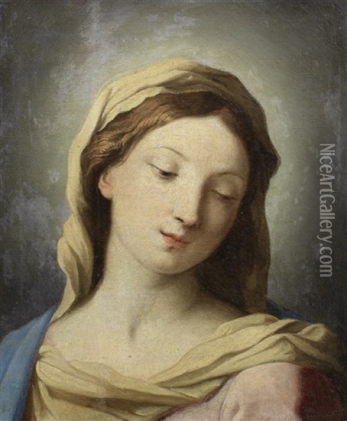 The Madonna Oil Painting - Giovanni Domenico Cerrini