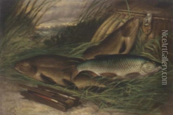 The Day's Catch Oil Painting - A. Harold Smith