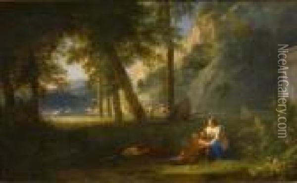 Renaud Et Armide Oil Painting - Pierre-Henri de Valenciennes