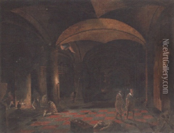 The Liberation Of Saint Peter From Prison Oil Painting - Hendrick van Steenwyck the Elder