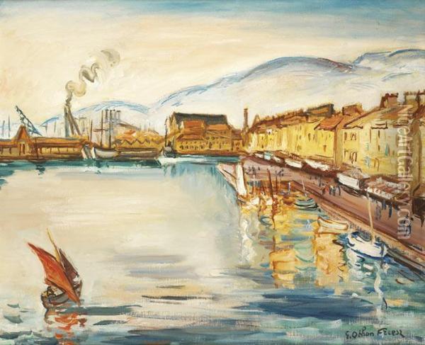 Le Port Oil Painting - Emile-Othon Friesz