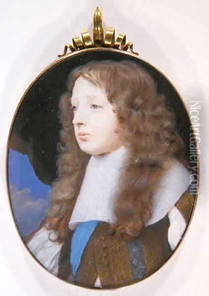 Charles Stuart (1639-72) 3rd Duke of Richmond, c.1665-70 Oil Painting - Samuel Cooper
