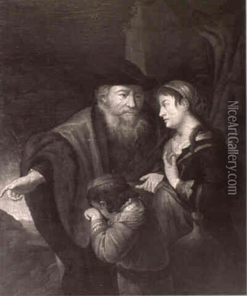The Repentant Child Oil Painting -  Rembrandt van Rijn