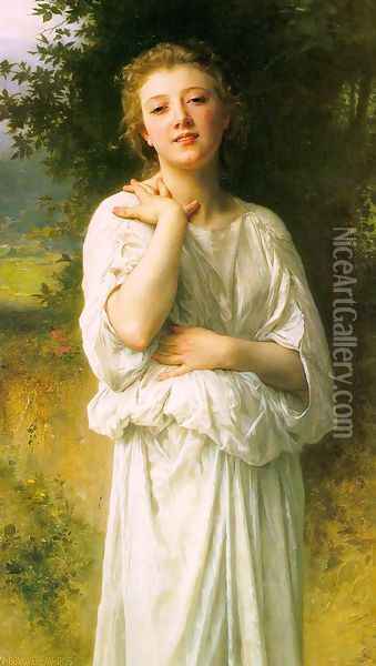 Girl 1895 Oil Painting - William-Adolphe Bouguereau