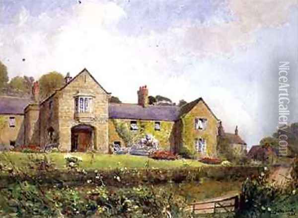 A Country House Oil Painting - W.H. Goldsmith