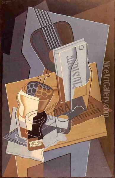 The Book of Music Oil Painting - Juan Gris