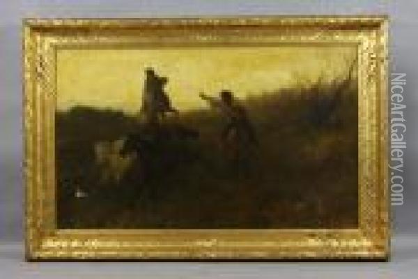 Men On Horseback Oil Painting - Otto Karl Kasimir Von Thoren
