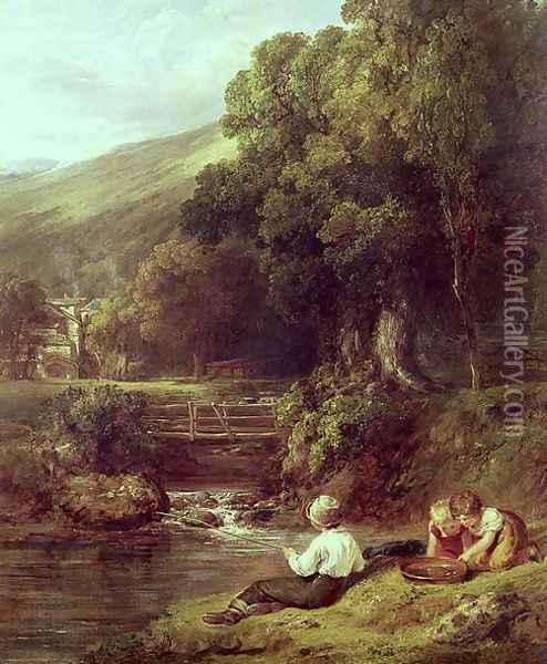 Borrowdale, c.1821 Oil Painting - William Collins