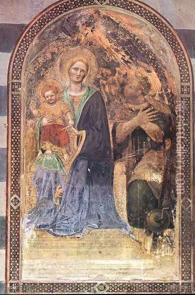 Madonna with the Child 1425 Oil Painting - Gentile Da Fabriano