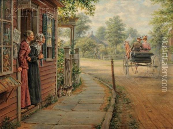 Gossips Oil Painting - Edward Lamson Henry