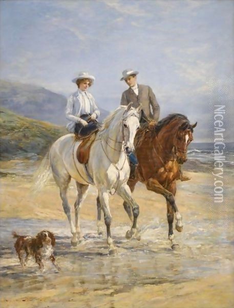 Pleasant Company Oil Painting - Heywood Hardy