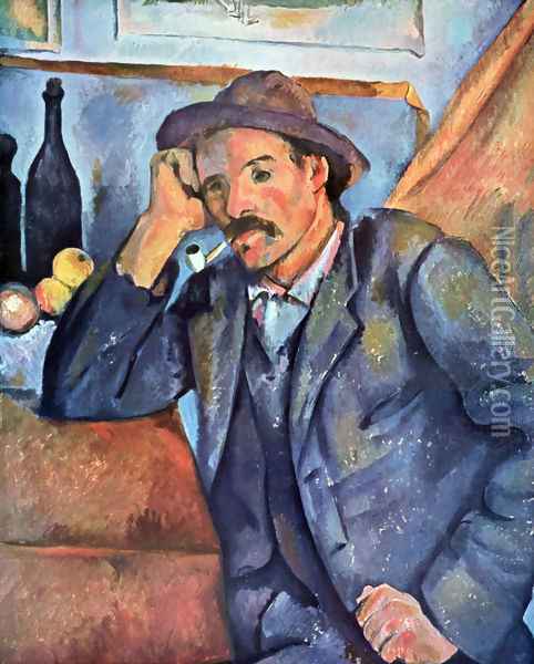 Man with the whistle Oil Painting - Paul Cezanne