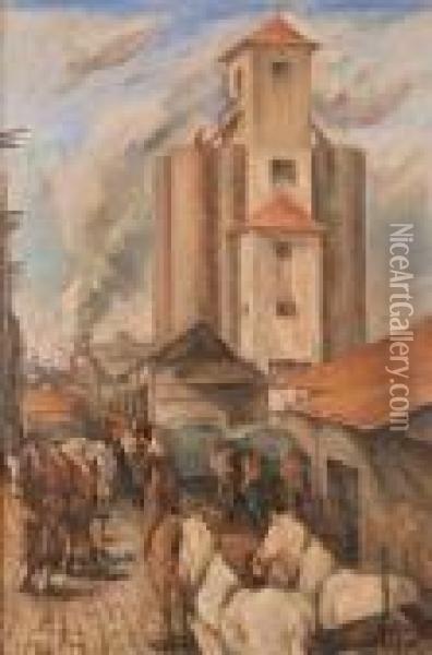 Il Silos Oil Painting - Hector Nava