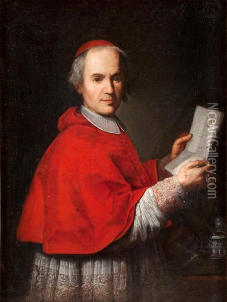 Portrait Of An Cardinal Oil Painting - Francesco Trevisani