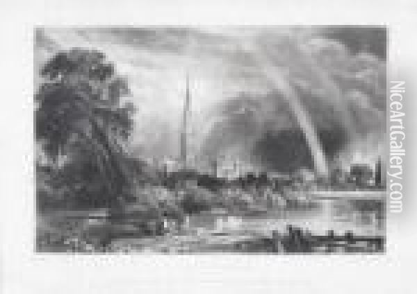 Salisbury Cathedral Oil Painting - John Constable