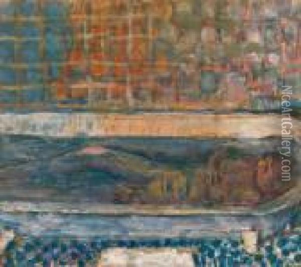Nu Dans La Baignoire Oil Painting - Pierre Bonnard