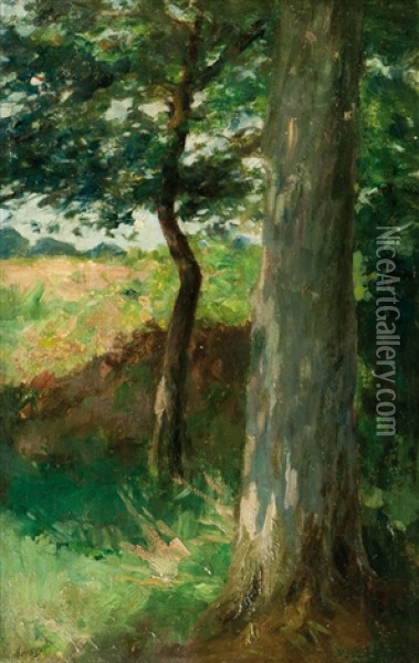 By The Edge Of The Wood Oil Painting - Thomas Herbst