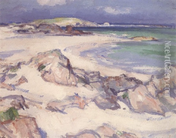 White Sands, Iona Oil Painting - Samuel John Peploe