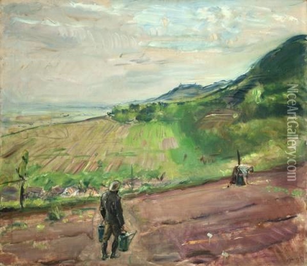 Pfalzer Landschaft Bei Neukastel Oil Painting - Max Slevogt