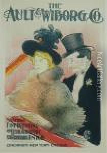 Plakat Do The Ault & Wiborg Co Oil Painting - Henri De Toulouse-Lautrec