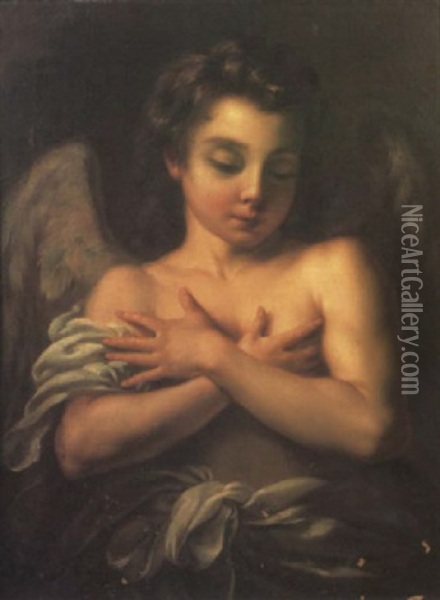 An Angel Oil Painting - Carle van Loo